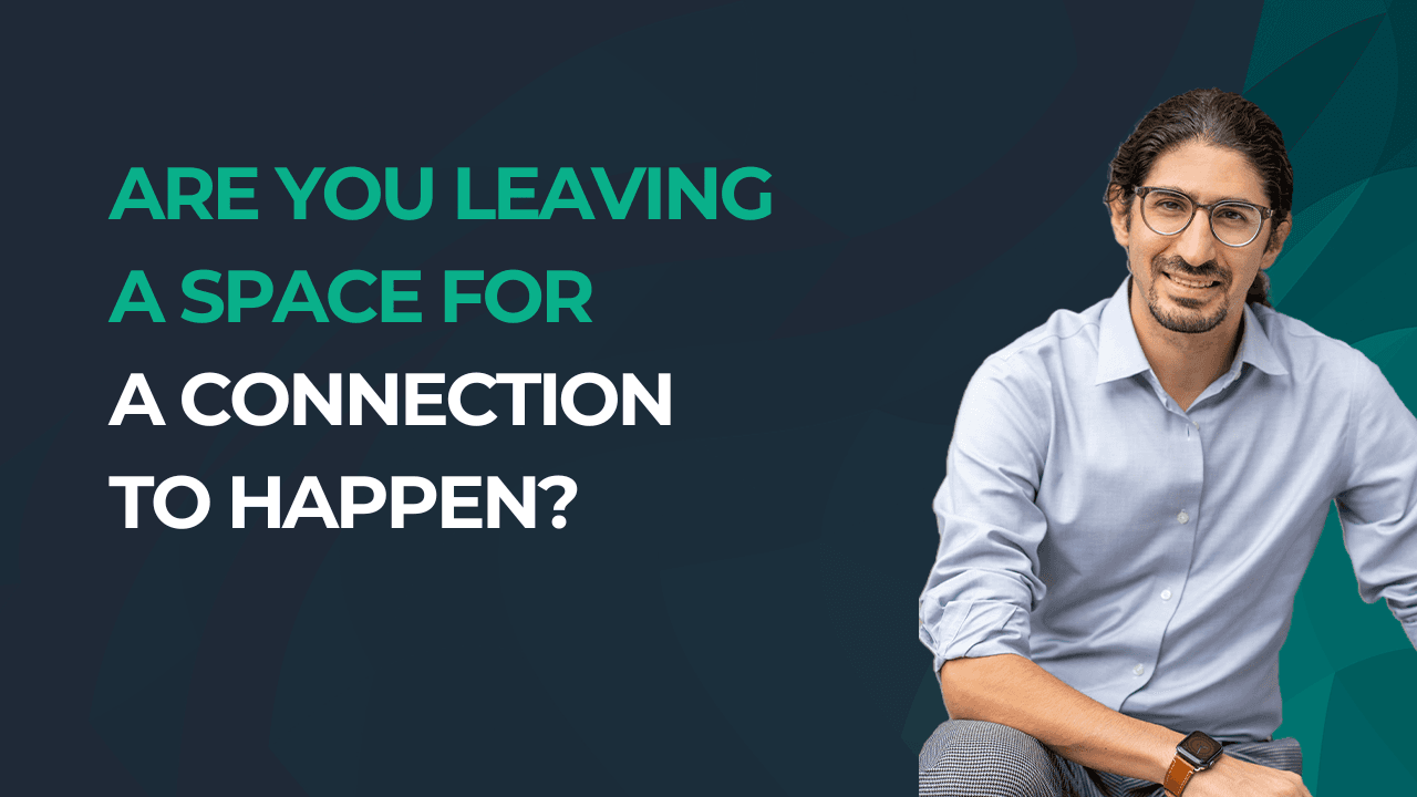 Quote by Carlo Mahfouz: If we want to connect, we need to create the space for a connection to happen.