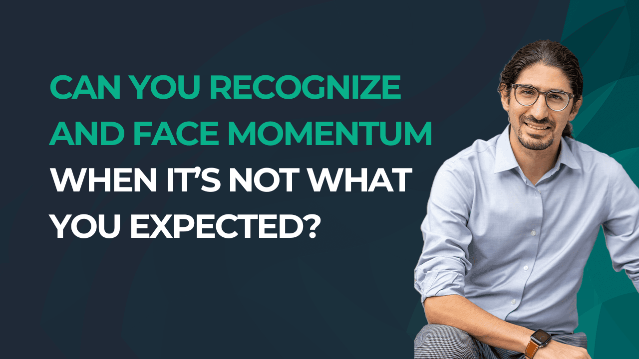 Quote by Carlo Mahfouz: Momentum has many faces, yet most are not easy to recognize or encounter.