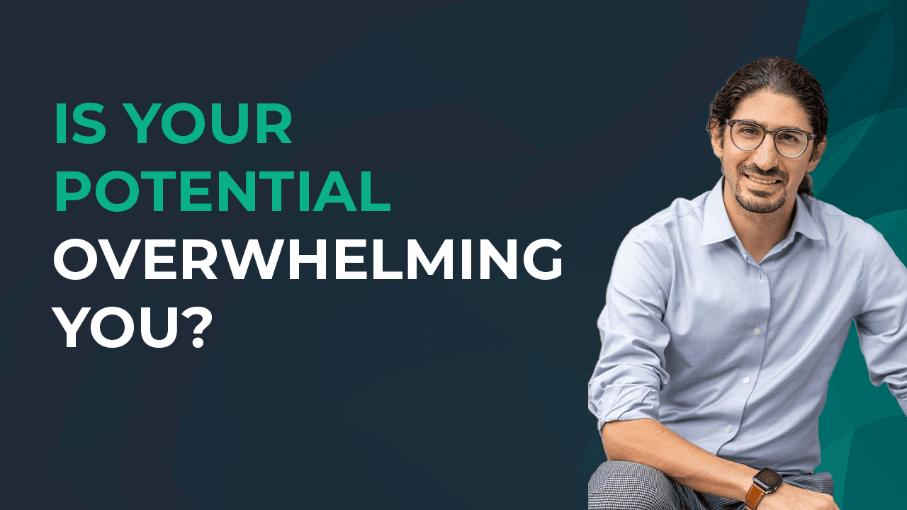 Quote by Carlo Mahfouz: When your potential is greater than you, it often overwhelms you.